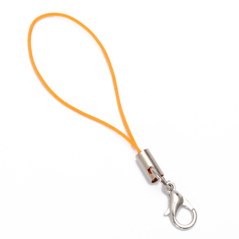 10Pcs/Lot Lanyard Lariat Strap Cords Lobster Clasp For DIY Keychain Hooks Charms Keyring Jewelry Making Supplies Accessories: WHITE