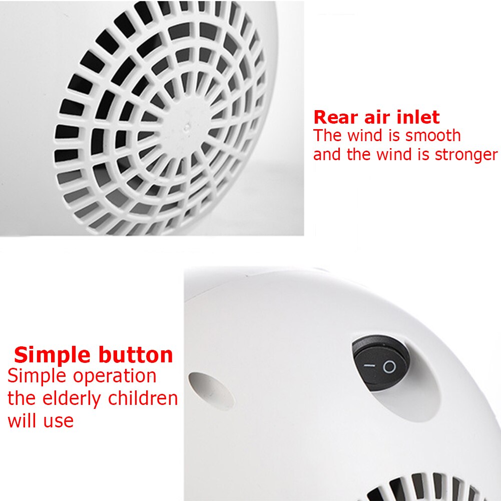 Ue plug mini portátil aquecedor de espaço elétrico casa escritório desktop aquecedor de ar quente aquecedor ventilador silencioso remoto rápido termostato calor