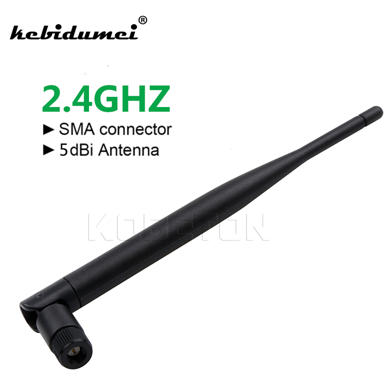 kebidumei 2.4 GHz 5dBi 802.11b/g Aerial SMA Male Wireless Router WiFi Antenna For Mini PCI U.FL IPX to SMA Male Pigtail Cable