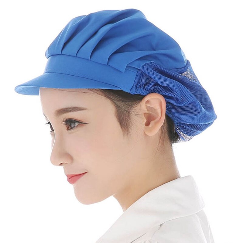 Chapeau de cuisine élastique pour hommes et femmes, chapeau de Chef, accessoires de restaurant, casquette de cuisine anti-poussière, casquette de cuisine d'hôtel respirante: HT4876NB