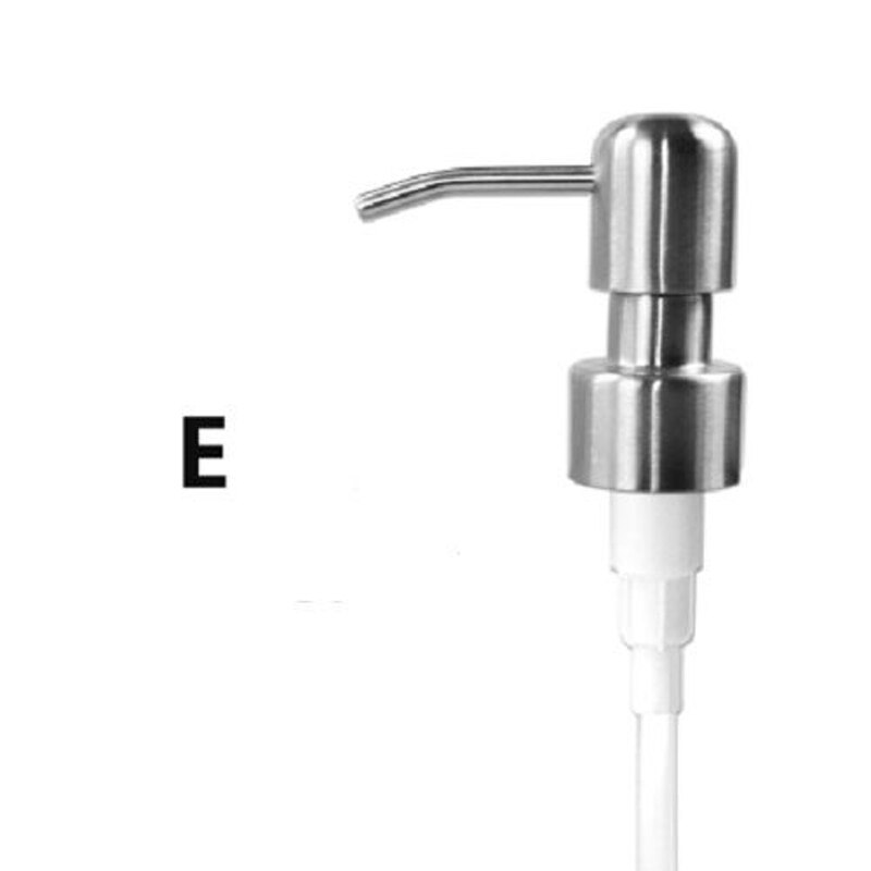 1pcs x 304 Stainless Steel Soap Dispenser Polish Kitchen Sink Liquid Pump for Lotion Replacement Jars Bottles Accessories: Type E