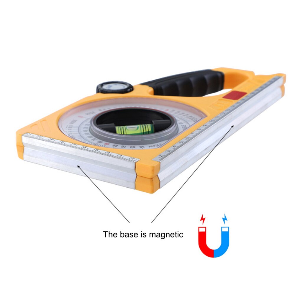 With Magnetic Base Bevel Protractor Slope Measure Instruments 1PC Multi-functional Multifunction ABS Engineering Inclinometer
