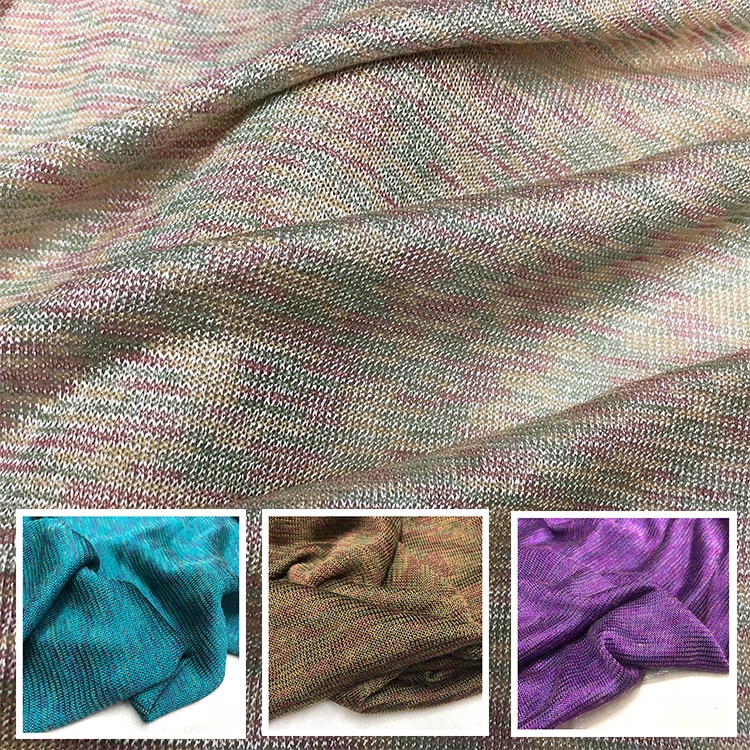 super skin friendly linen elastic mercerizing knitting pure cotton color silk like fabric imported jacquard cotton fabric