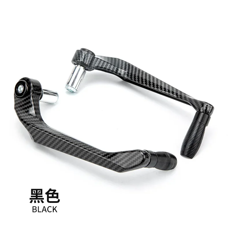 Protège-mains universel Anti-chute CNC pour moto, levier de frein et d'embrayage en alliage, accessoires de Modification: Black