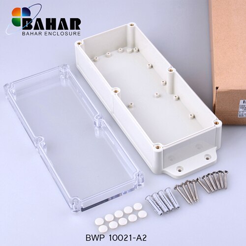 Wall mounting IP68 waterproof junction box plastic box electronics diy abs plastic enclosure electronic project box 283*100*59mm: BWP10021-A2