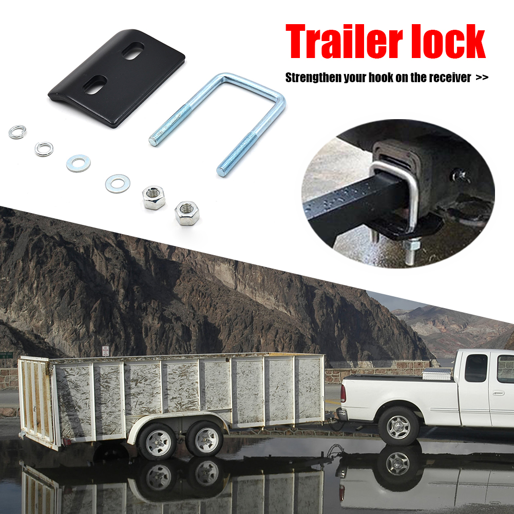 Universal Trailer Damper Couplings U-Bolt Anti-Rattle Stabilizer Hitch Tightener Lock Down Tow Clamp