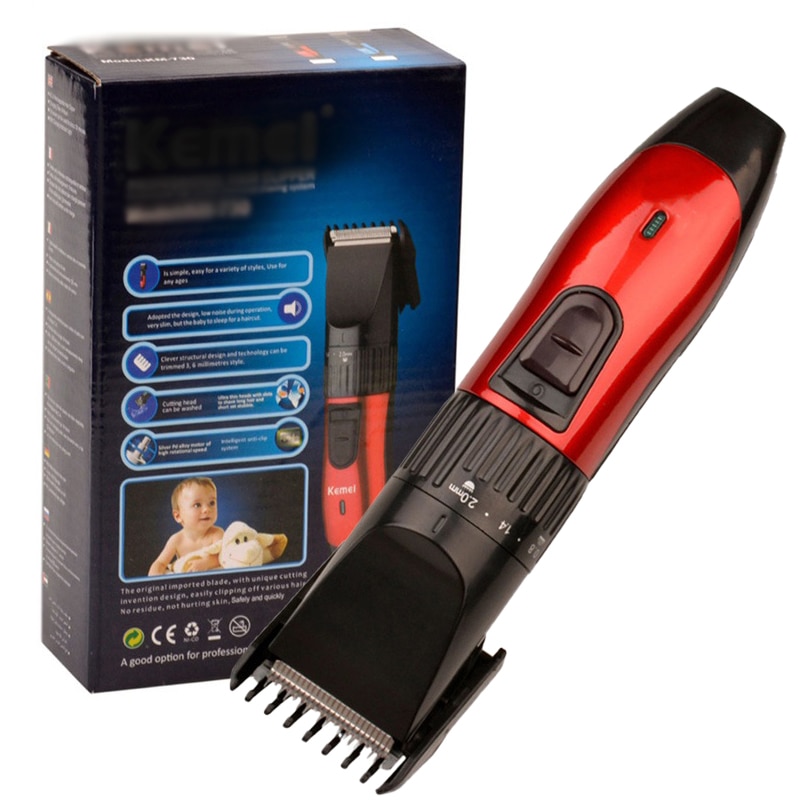 Low Noise Rechargeable Haircut Machine Precision Adjustable Electric Shave Sharp Steel blade Hair Clipper