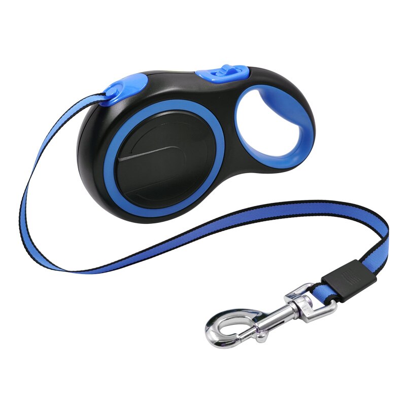Long Strong Pet Leash For Large Dogs Durable Nylon Retractable Big Dog Walking Leash Leads Automatic Extending Dog Leash Rope: Blue / 5m - 20 kg