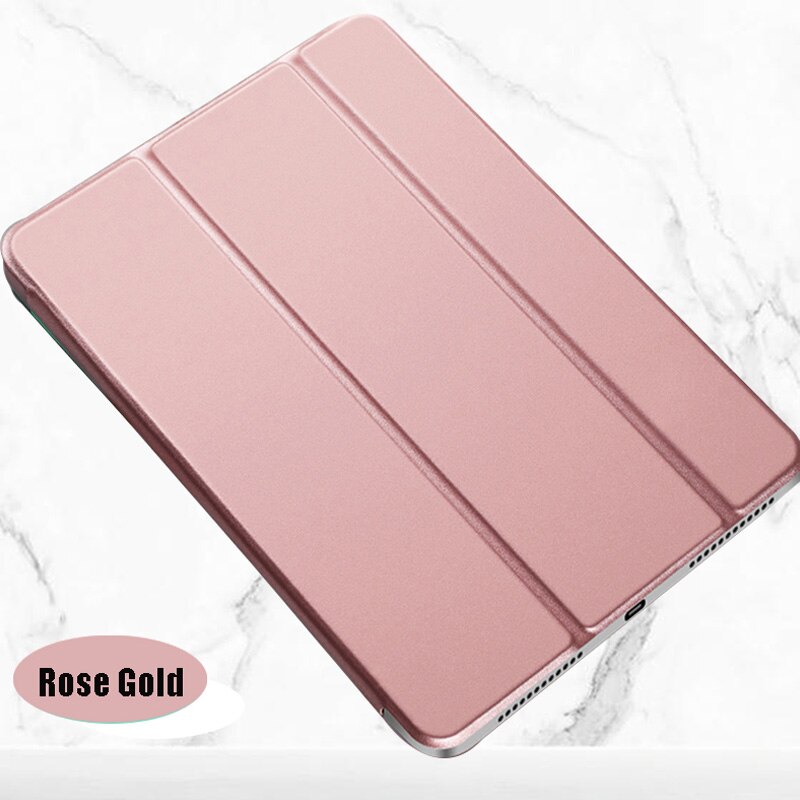 Yksivärinen tablet-kotelo huawei mediapadille  t3 10 9.6 tuuman pu-nahkainen taitettava jalustan kansi ags -w09/l09/l03 protector funda: Ruusukulta