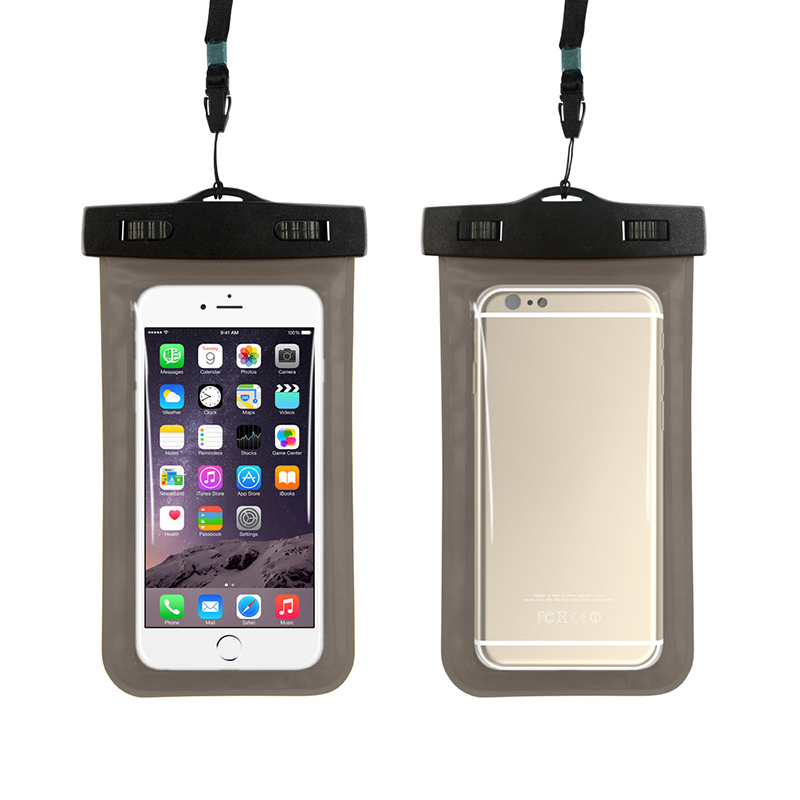 Wasserdicht Telefon fallen Tasche für iPhone SE 11 XS Max XR Samsung PVC Schwimmen Wasserdichte Tasche Unterwasser Telefon fallen für iPhone 11 XR: Schwarz