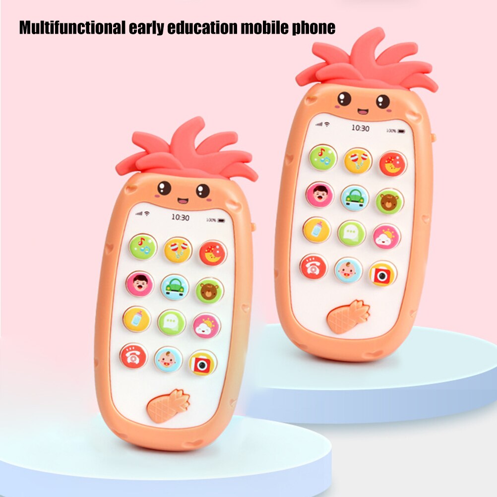 Baby Elektronische Telefoon Speelgoed Bijtring Muziek Vroege Jeugd Educatief Speelgoed Multifunctionele Simulatie Telefoon Speelgoed Voor Kinderen