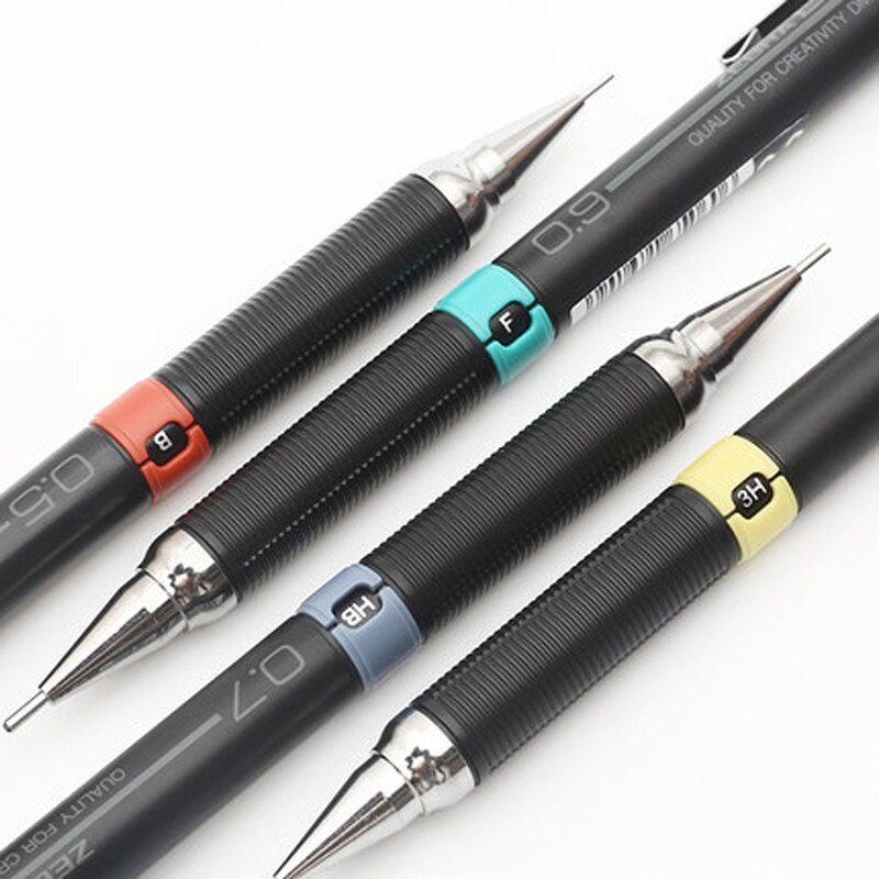 Lápiz mecánico de cebra, de DM3-300, dibujo mecánico con goma de borrar, 0,3/0,5/0,7/0,9mm, 1 unidad