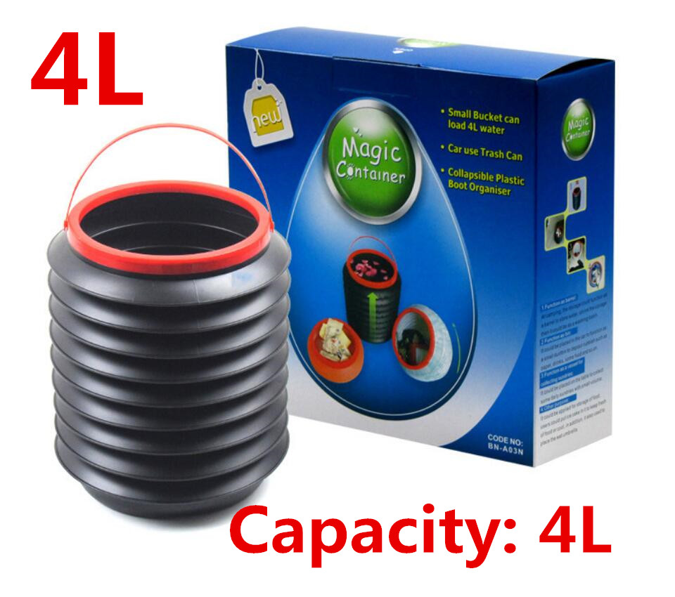 12L Thickened Oxford Folding Water Bucket Outdoor Travel Camping Fishing Bucket Large Capacity Vehicle Cleaning Bucket