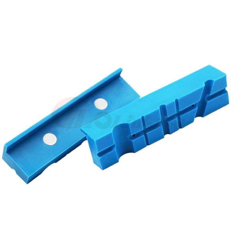 Pair Of Magnetic Soft Pad Jaws Rubber For Metal Vise 5.5Inch Long Pad Bench Vice vise jaw pads Vise protection strip #20 Gauge