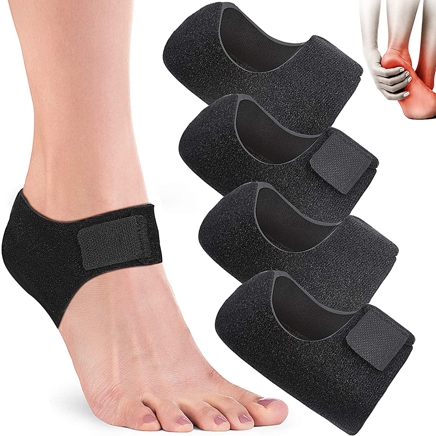 Hak Kussens Protectors Fasciitis Plantaris Hiel Pad Kussen Inserts Hiel Cups Ademend Hak Ondersteuning Voor Hak Pijnbestrijding