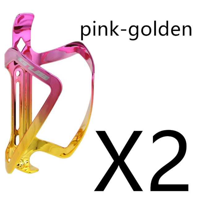 Gub fiets bidonhouder waterfleshouder fiets mountainbike bidonhouder: Roze-gouden 2 stuks