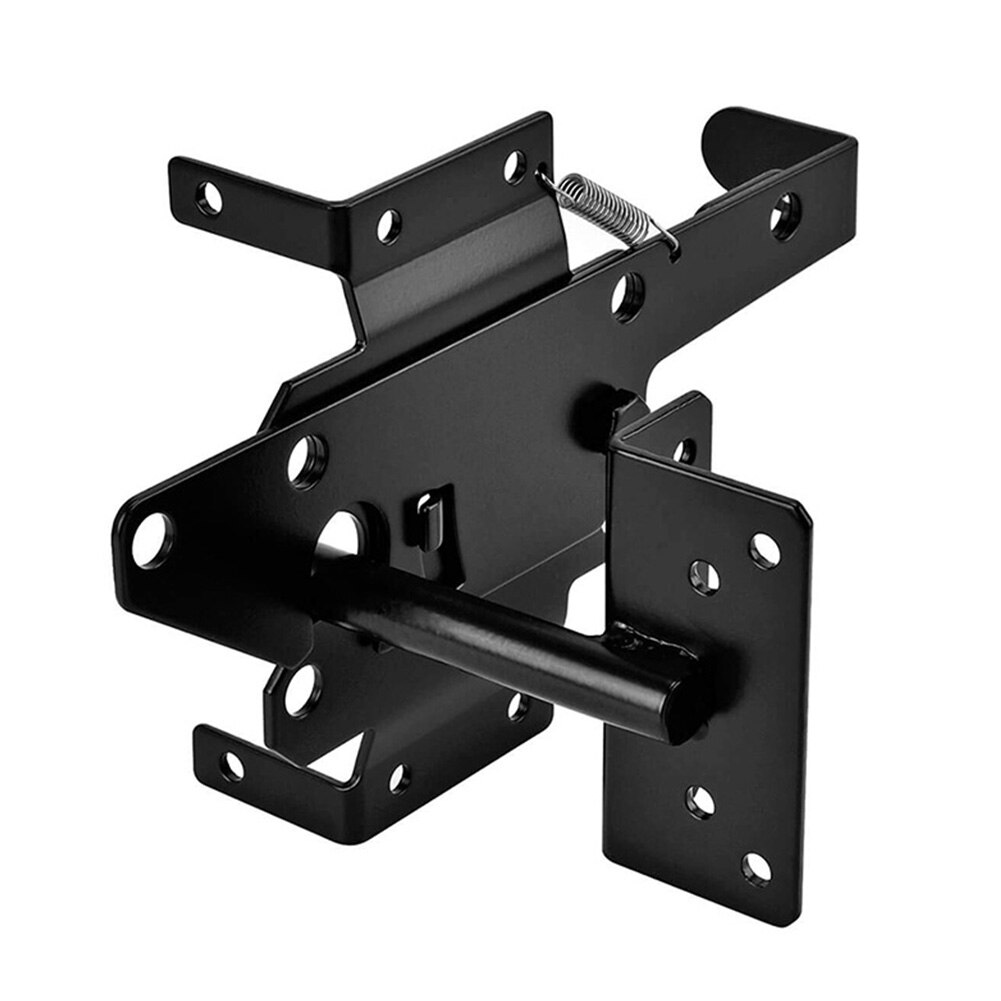 Security Stainless Steel Post Mount Wood Fence With Fasteners Self-Locking Gate Gravity Lever Home Hardware Automatic Latches