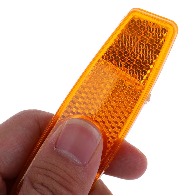 2Pcs Fiets Spaken Reflecterende Strips Fiets Reflectoren Fiets Waarschuwingslampjes Spoke Lights Levert Geel/Wit