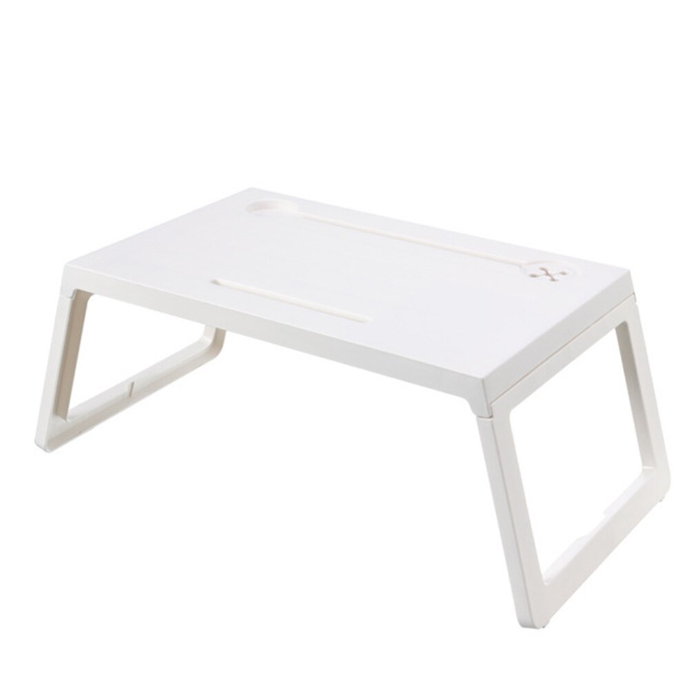 Opvouwbare Bureau Thuis Computer Stand Verstelbare Laptop Bureau Notebook Bureau Voor Picknick Slaapzaal Studeren Tafel Kleine Slaapbank Bureau: WHITE