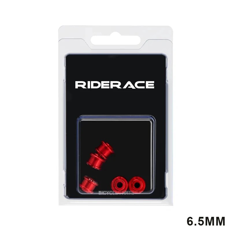 RIDERACE 5 Stück Doppel-/Einzel-Fahrrad-Kettenblattschrauben, CNC-Aluminiumlegierung 7075 M8 6,5 mm 8,5 mm Rennrad-MTB-Fahrrad-Kurbelgarnitur-Schrauben und Muttern-einstellen: Schwarz