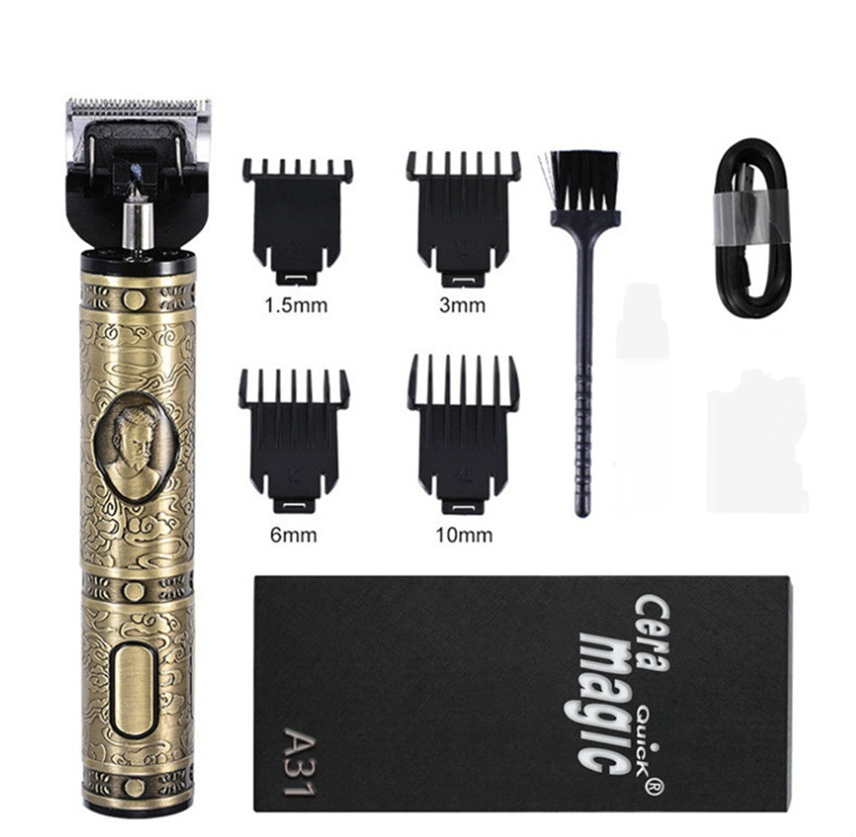 Electric Hair Clipper Men USB Rechargeable Low Noise Hair Trimmer Cutting Machine Beard Shaver Trimer Barber Hair Shaving