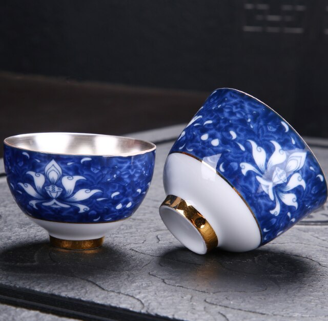 traditional chinese style ceramic tea set teaware business box dinnerware set best household office tea tureen LF391