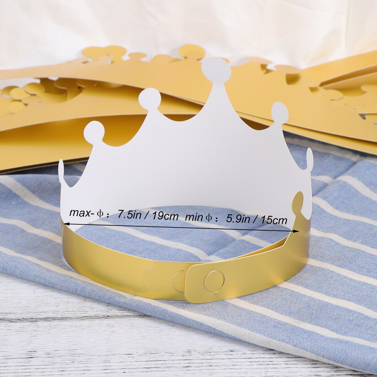 12 PCS Paper Crown Hats Paper Hats Party Supplies for Theme Parties Birthday Baby Shower Bridal Shower