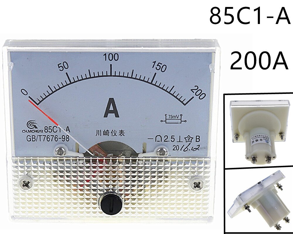 DC Analog Meter Panel 200A AMP Current Ammeters 85C1 0-200A Gauge