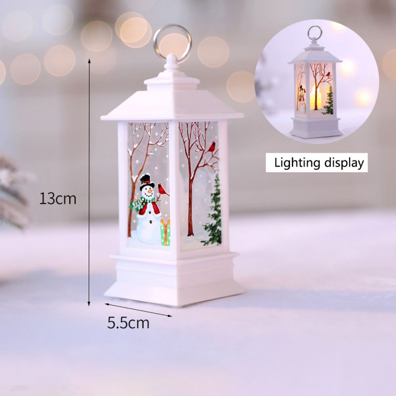 Velas de luz LED de té jaulas ElkLED vela de Navidad con soporte Santa candelero Navidad LED simulación Luz Decoración: WS