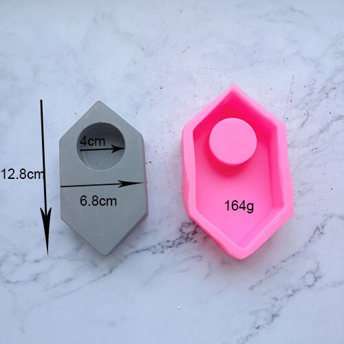 Candle Holder Concrete Molds Different Shapes Candlestick Plaster Crafts Mould Succulents Cement Clay Molds: 1