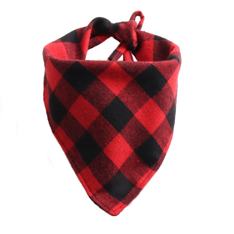 Hund bandana hals tørklæde bandana krave halstørklæde vinter krave halstørklæde dekor: Rød