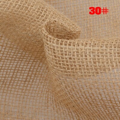 ShuanShuo 30 #-80 # tela de yute saco de lino tela para trabajo manual DIY, bolsas de almacenamiento decoración de Navidad 160*50cm: 30
