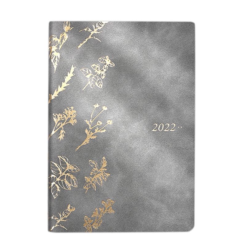 Planner Organizer Small A7 Notebook Notepad Flower Diary Office Sketchbook Weekly Calendar Note Book: Grey