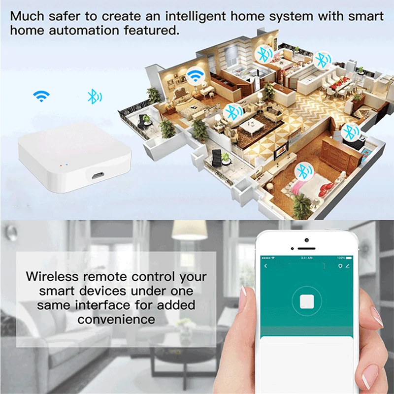 Tuya Smart Gateway Hub Bluetooth-kompatybilny dla inteligentnego domu pracy z Alexa Google Home nie obsługuje protokołu Zigbee