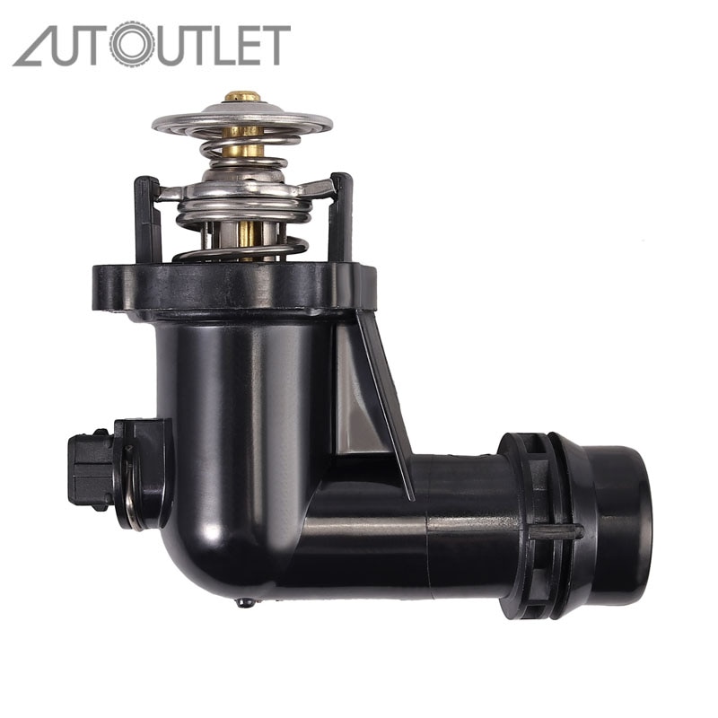 Termostato de salida para BMW 3er E46 318i 5er E60 Z3 E36 11531436042 11531437085 para refrigerante, termostato negro de 12V