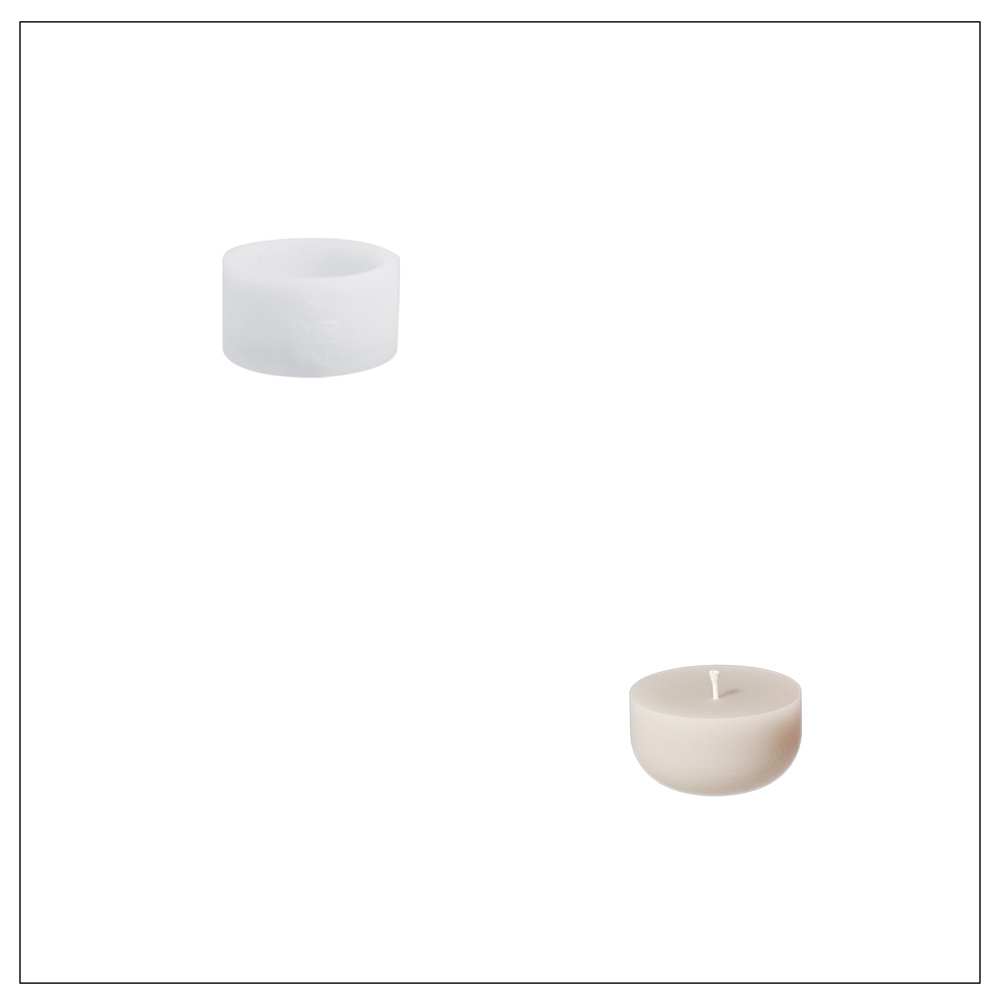 Moldes de silicona para tarro de vela, adorno centelleante de Navidad para hormigón, cemento Jesmonite, molde de repuesto de vela reutilizable, de navidad DIY: plum