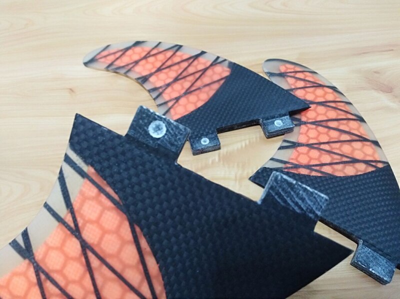 FCS Fins G5 Surfboard Fin Honeycomb Fibreglass Fins orange Black FCS Quilhas Fins Carbon