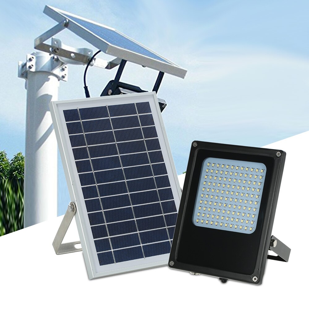 Solar Powered Floodlight 120 LED Solar Lights IP65 Waterproof Outdoor Security Lights for Home, Garden, Lawn