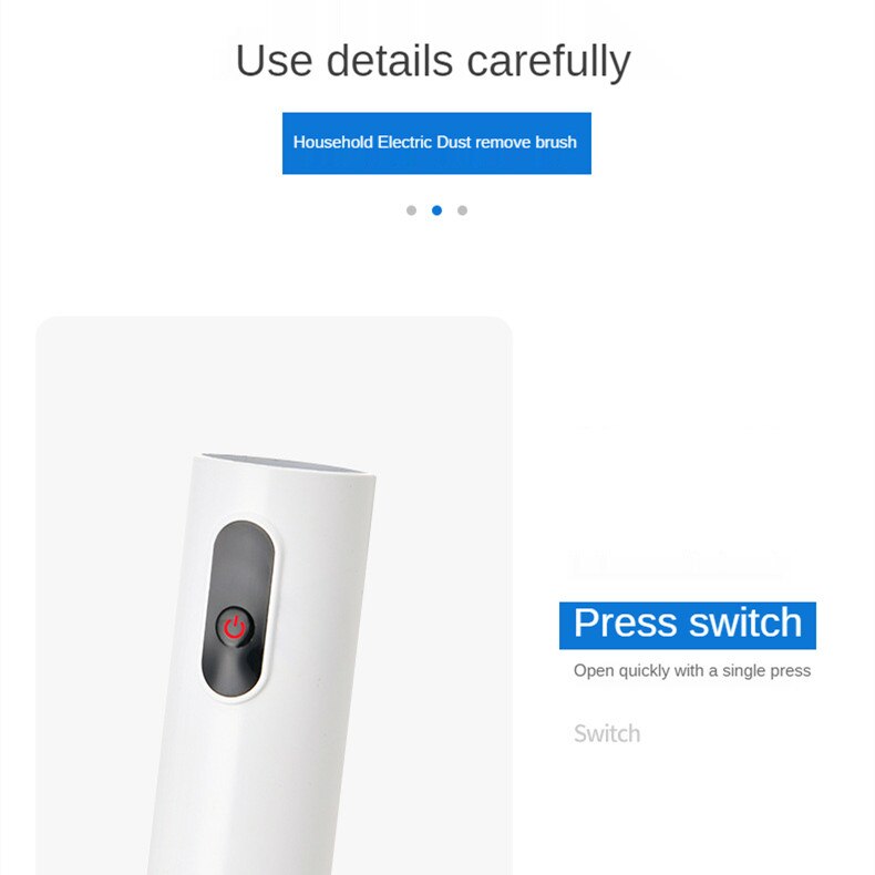 Plumeau électrique Portable, rechargeable, réglable, aspirateur domestique à 360 °, brosse instantanée en microfibre avec plumes, outil d&#39;élimination de la poussière