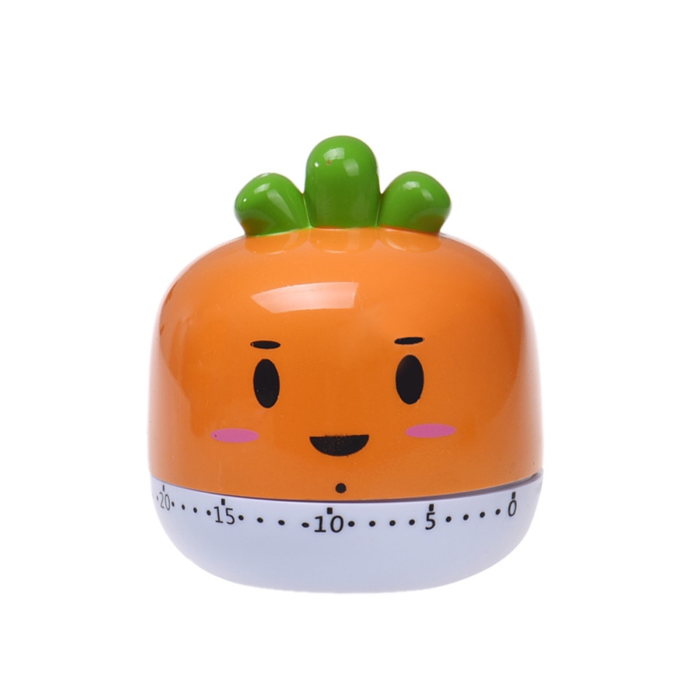 Kitchen Timer 60 Minutes Cute Fruit Animal Plastic Mechanical Cooking Timer Reminder Temporizador Cocina Kitchen Countdown Clock: D