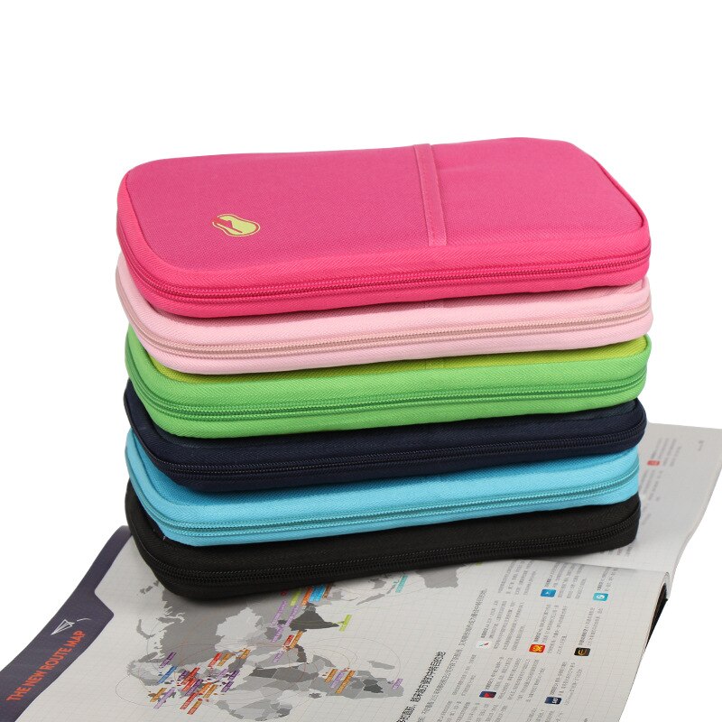 Travel Accessories Function Passport Cover Wallets Bag Polyester ID Addres Holder Women Men Portable Baggage Boarding Card Case