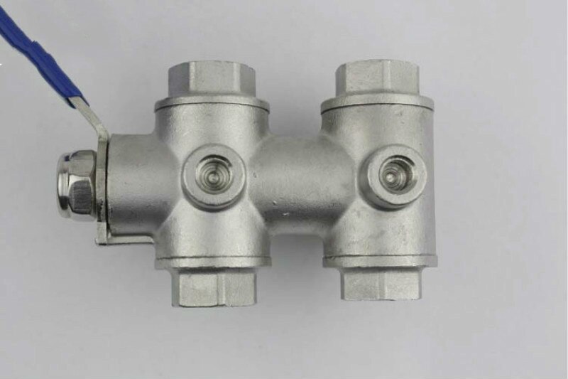 6-weg Kogelkraan Rvs Kogelkraan M16X1.5 Vrouwelijke Draad Zes Poort Controle Kogelkraan