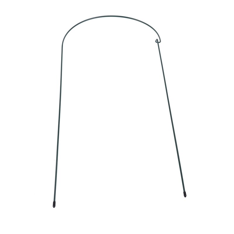 Best 12 Pack Plant Support Stake Metal Garden Plant Stake Green Half Round Plant Support Ring Plant Cage Plant Support