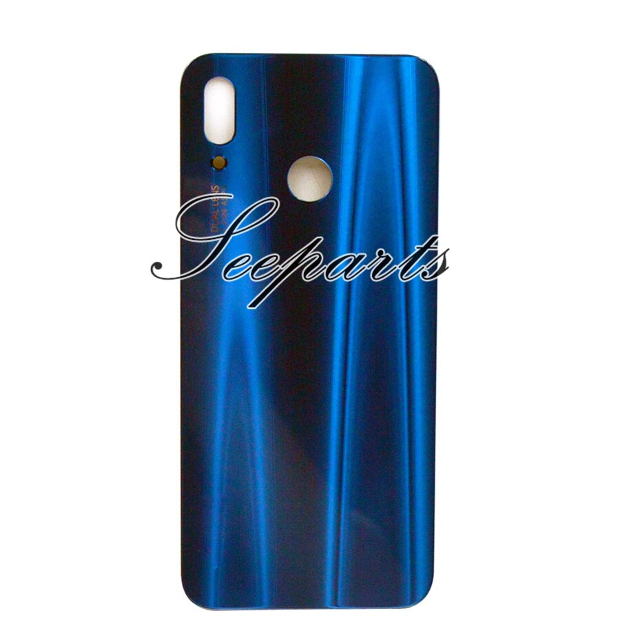 Coque arrière en verre pour Huawei Nova 3e P20 Lite, avec objectif d'appareil photo, boîtier de batterie