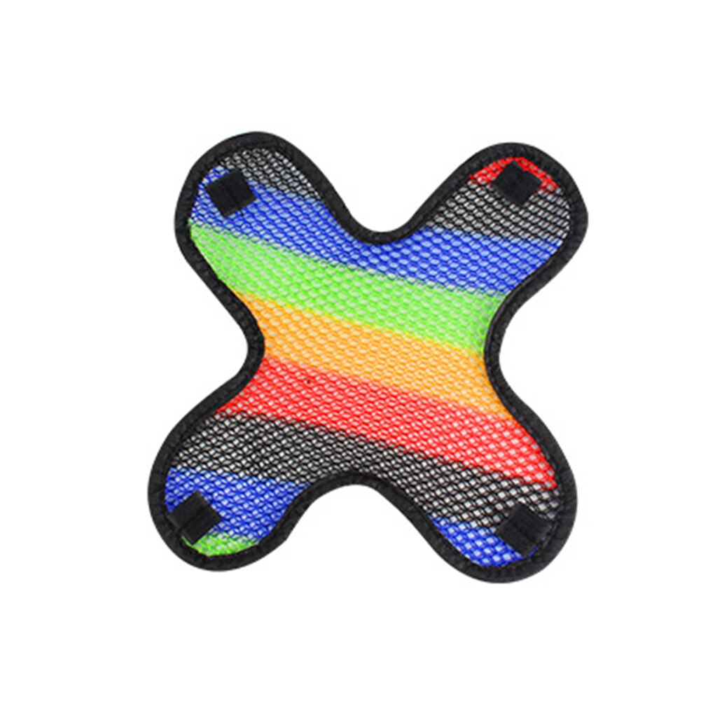 Practical Helmet Liner Pad E Bike Breathable Motorcycle Heat Insulation Hook And Loop Elastic Hollowed Out Honeycomb Mesh: Multicolored