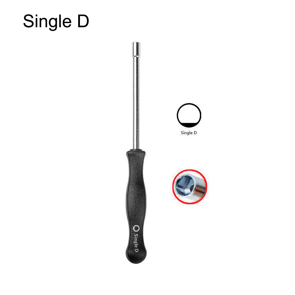 Destornilladores de ajuste de carburador, herramientas manuales, casquillo hexagonal individual D doble D para motor pequeño común de 2 ciclos, 1 Uds.: Marrón