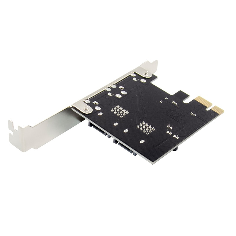 PCI-Express x1 to 2-Port eSATA and 2-Port SATA 3.0 6Gb/s PCIe Expansion Card ASM1061 Chipset