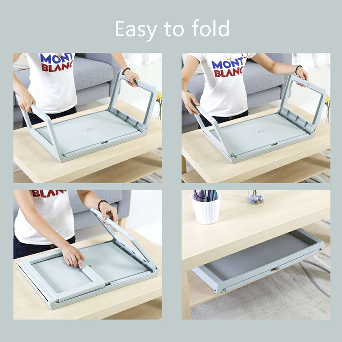 Multi Functional Portable Foldable Laptop Table Stand for Bed Portable Sofa Laptop Table Foldable Notebook Desk Lazy Table