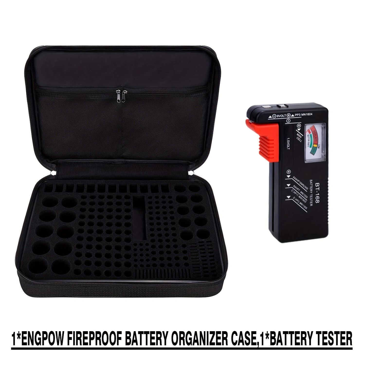 Battery Storage Box Large Capacity Fireproof Waterproof Family Lithium Battery Storage Box Size 32*22*8cm