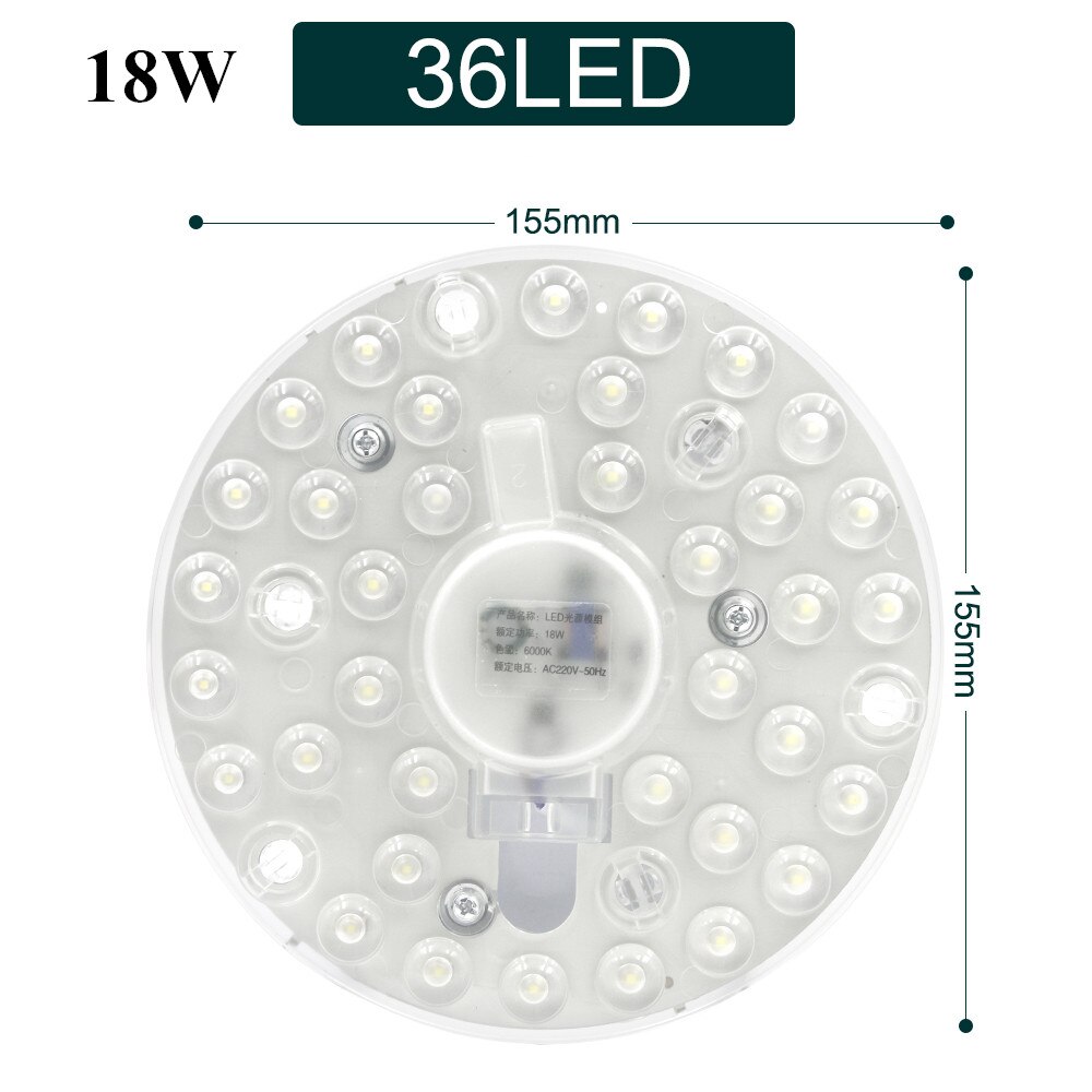 Donwei 12W 18W 24W 36W Lampjes Plaat Gemodificeerde Lichtbron Lamp Indoor Energiebesparende Led verlichting Voor Slaapkamer Woonkamer